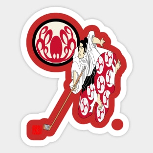 Detroit Red Wings Samurai Sticker